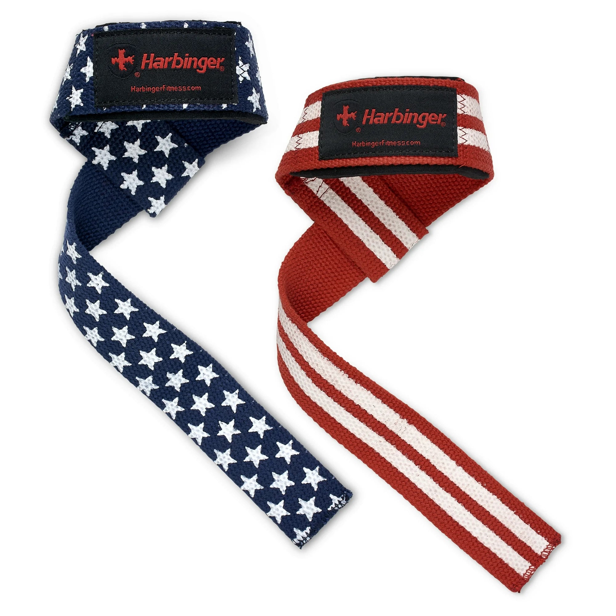 Harbinger Unisex Padded Cotton Lifting Straps for Weight Training & Gym Workouts - Perfect for Deadlifts, Pull-Ups & Strength Exercises
