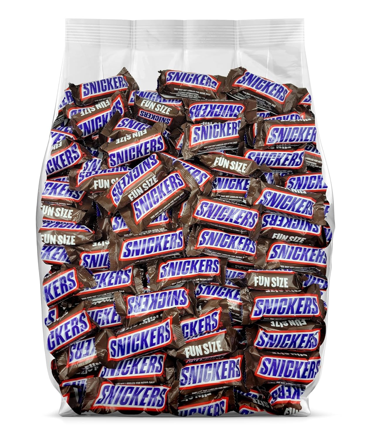 Snickers Fun Size Candy Bars - Individually Wrapped Milk Chocolate, Peanut & Caramel Candy - Bulk Pack of 25 - Perfect for Halloween, Parties, Office Snacks & Gift Baskets