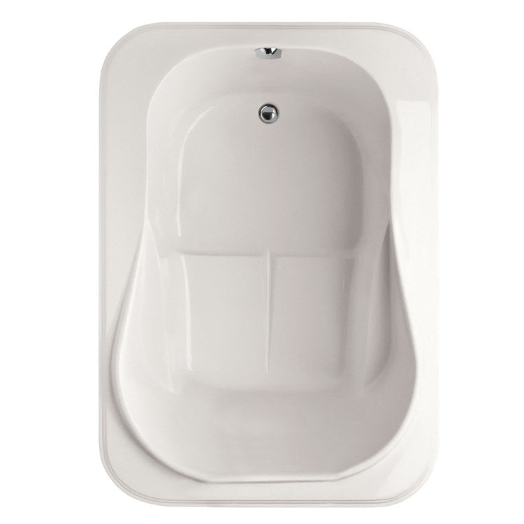 Premium White Rectangle Air Tub Designer Collection - 6 Jet Acrylic Drop-In Bathtub 60x42x26 Inch for Luxury Bathroom Spa Relaxation