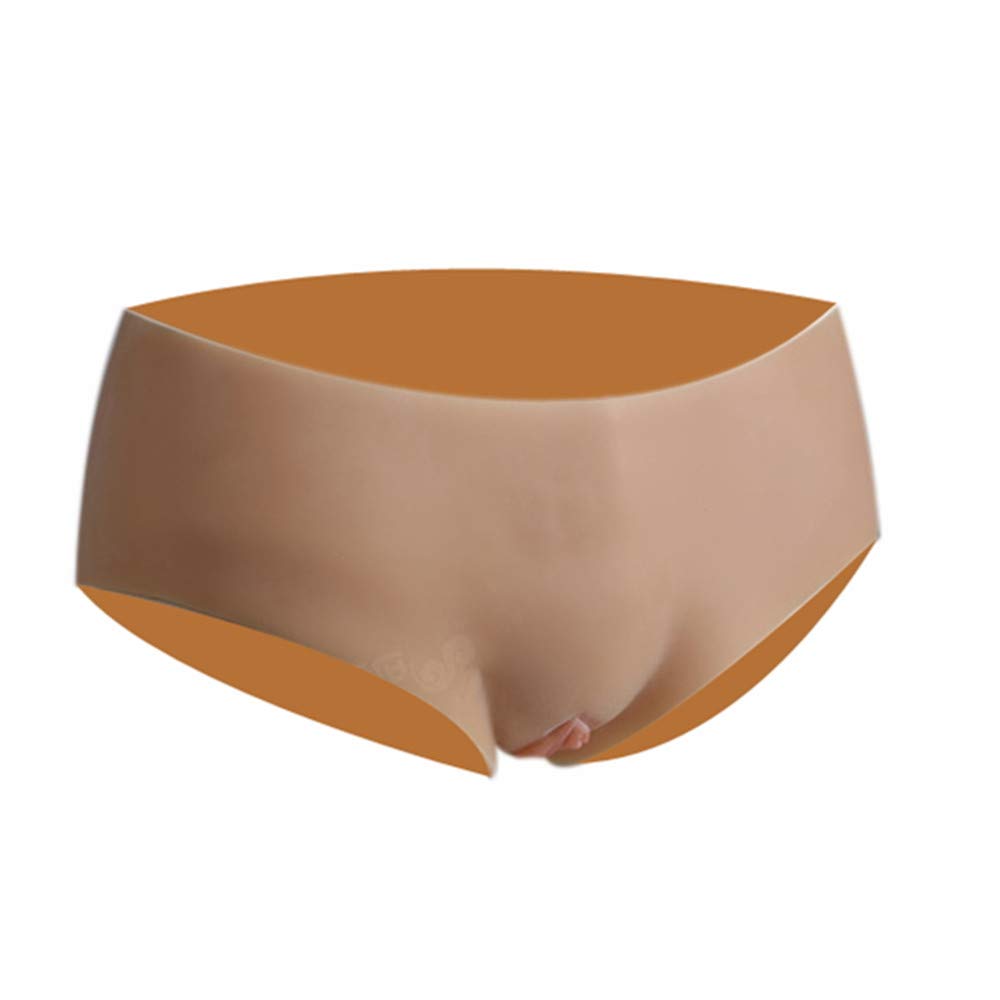 F & Y Silicone Fake Vagina Pants - Realistic Crossdressing Shorts for Transgender & CD - Comfortable Triangle Briefs for Cosplay, Roleplay & Gender Expression