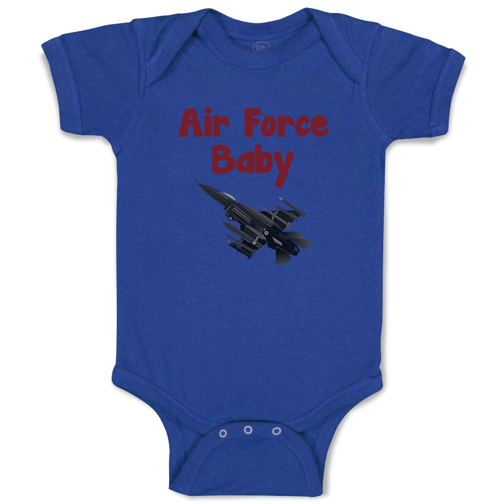 Custom Air Force Baby Bodysuit - Funny Striped Cotton Onesie for Boys & Girls | Perfect for Military Family Gifts, Newborn Photo Shoots & Everyday Wear