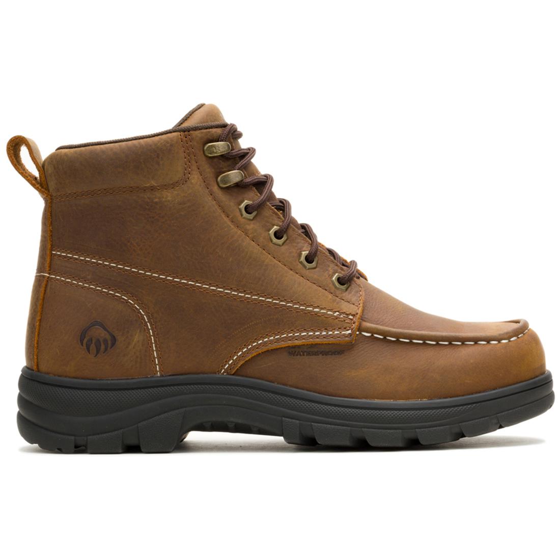 Carlsbad Moc Waterproof Soft Toe Work Boots for Men - Slip Resistant Safety Shoes with Cushioned Insoles | Ideal for Construction, Landscaping & Outdoor Work