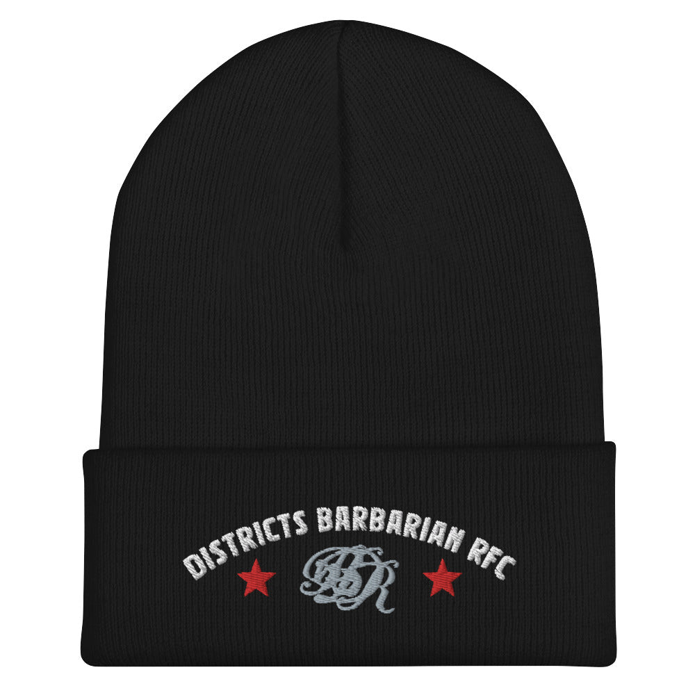 Districts Barbarian RFC Cuffed Beanie - Winter Knit Hat for Men & Women - Warm Fleece Lined Skull Cap for Outdoor Activities, Running, Hiking, and Snow Sports