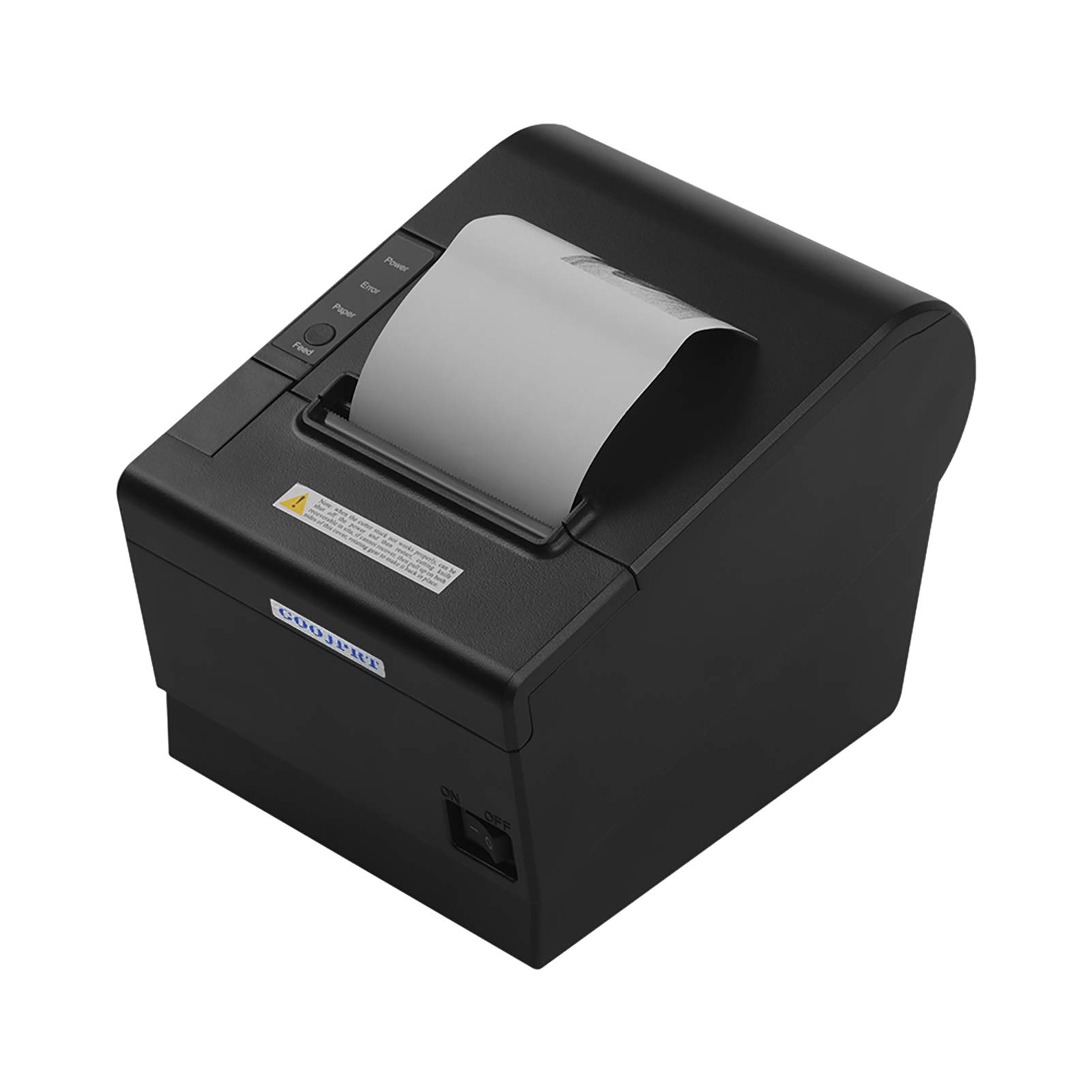 JP80H-USE 80mm Desktop Thermal Printer with Automatic Paper Cutter - USB/Serial/Ethernet Ports & Cash Drawer Interface for Receipt Printing in Retail Stores, Restaurants and POS Systems
