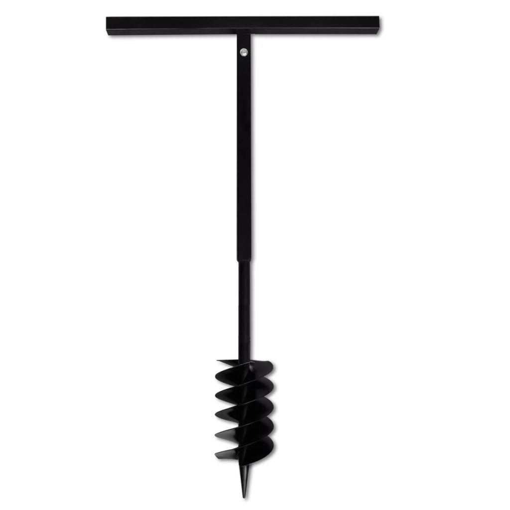 Estink Heavy-Duty Steel Ground Drill with Ergonomic Handle - High Hardness Soil Aerator for Mixing Compost & Fertilizers | Perfect for Gardening, Lawn Care & Organic Farming