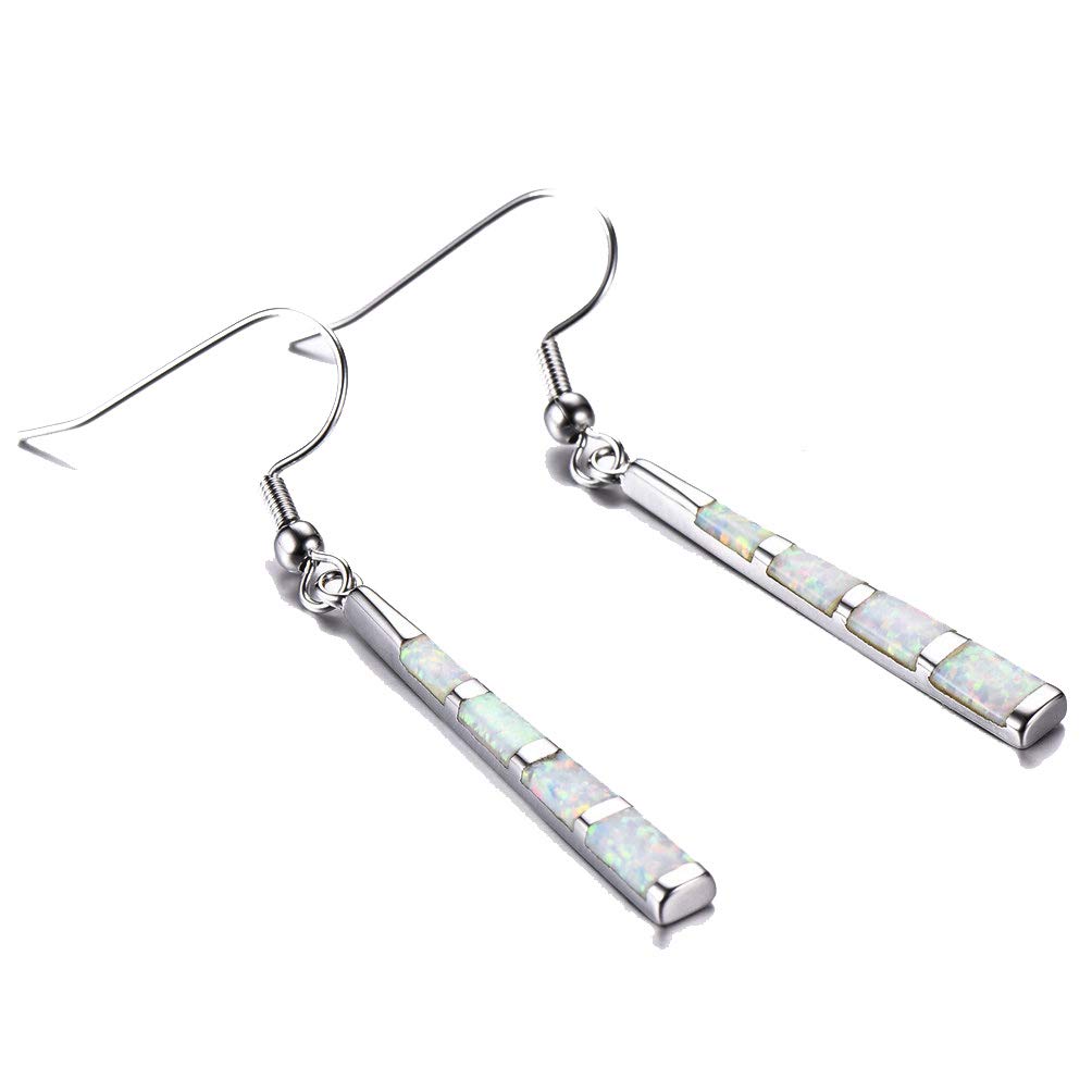 Australian Fire Opal Hook Dangle Earrings for Women | October Birthstone Jewelry | Elegant Gift for Birthday, Anniversary & Special Occasions | Perfect for Parties, Weddings & Everyday Wear