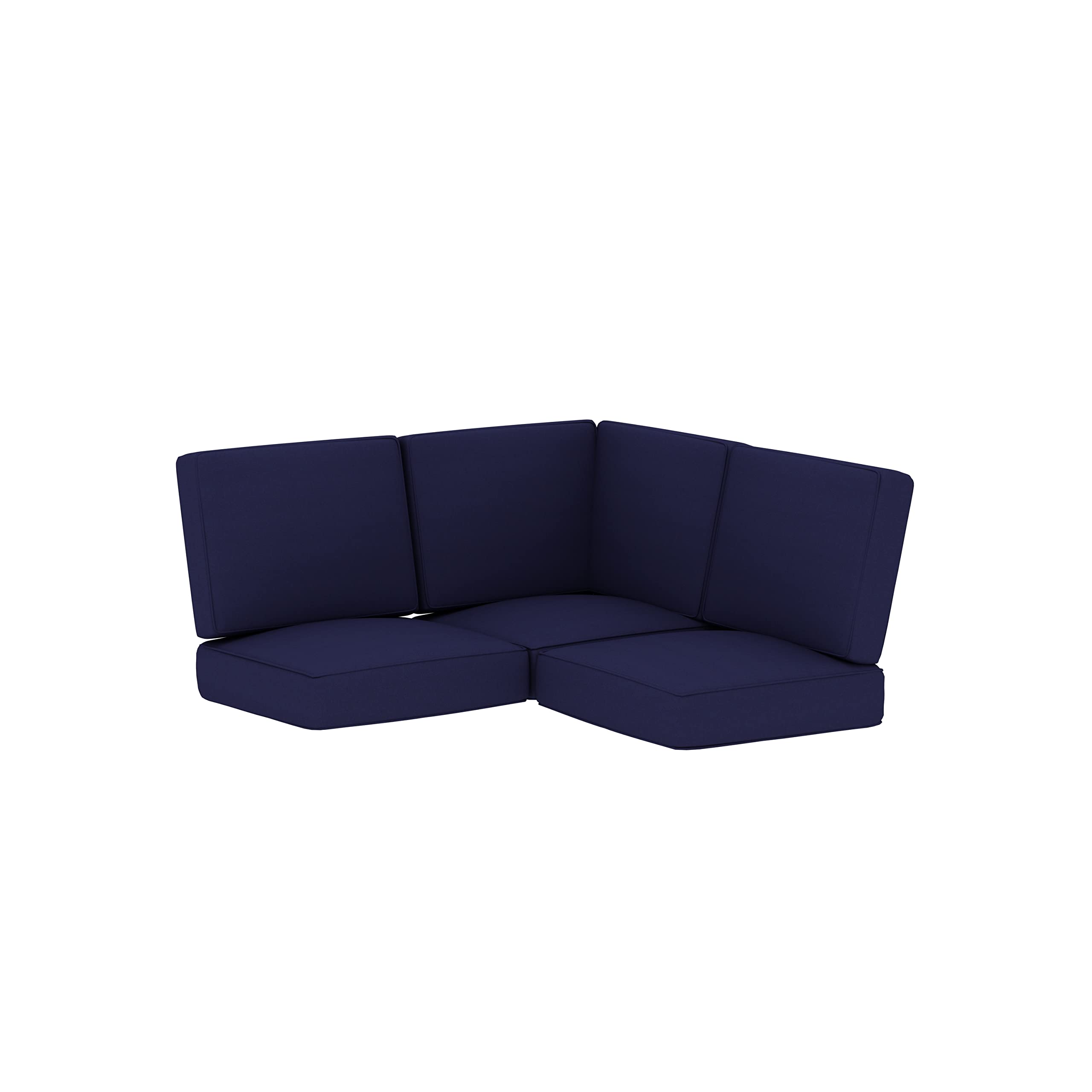 Creative Living Grenada Outdoor Sectional Sofa Set - Blue, 22 lbs - Perfect for Patio, Deck, Poolside & Backyard Relaxation