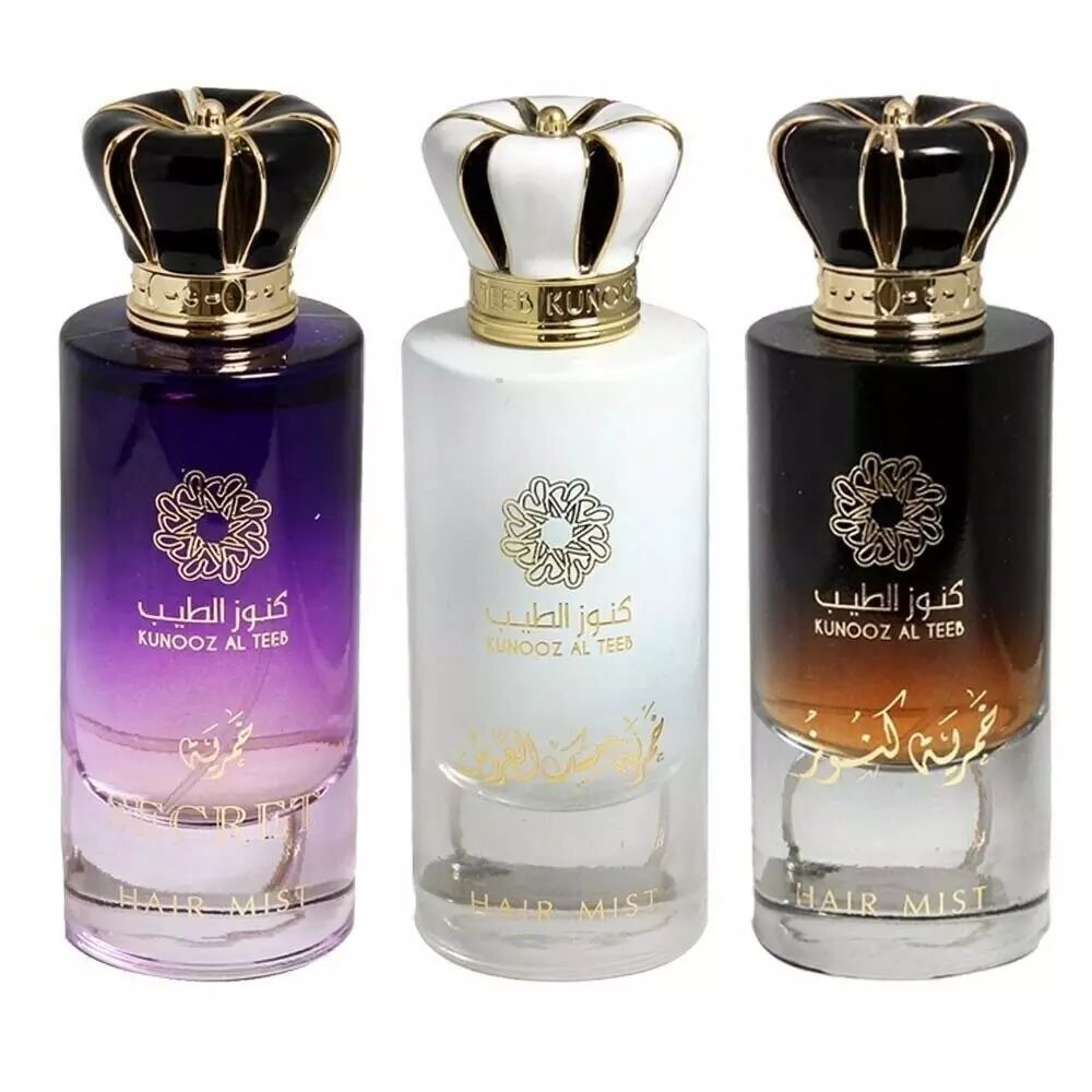 Premium Hair Mist Collection EDP - 3 x 90ml Long-Lasting Fragrance for Women - Perfect for Daily Styling, Special Occasions & Travel