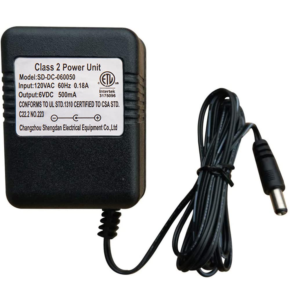 WEEKYE 6V Charger for Kids Ride-On Cars & Electric Toys - Universal 6 Volt Power Adapter for Ride-On Vehicles, Strollers & More - Perfect for Home, Playground & Outdoor Use