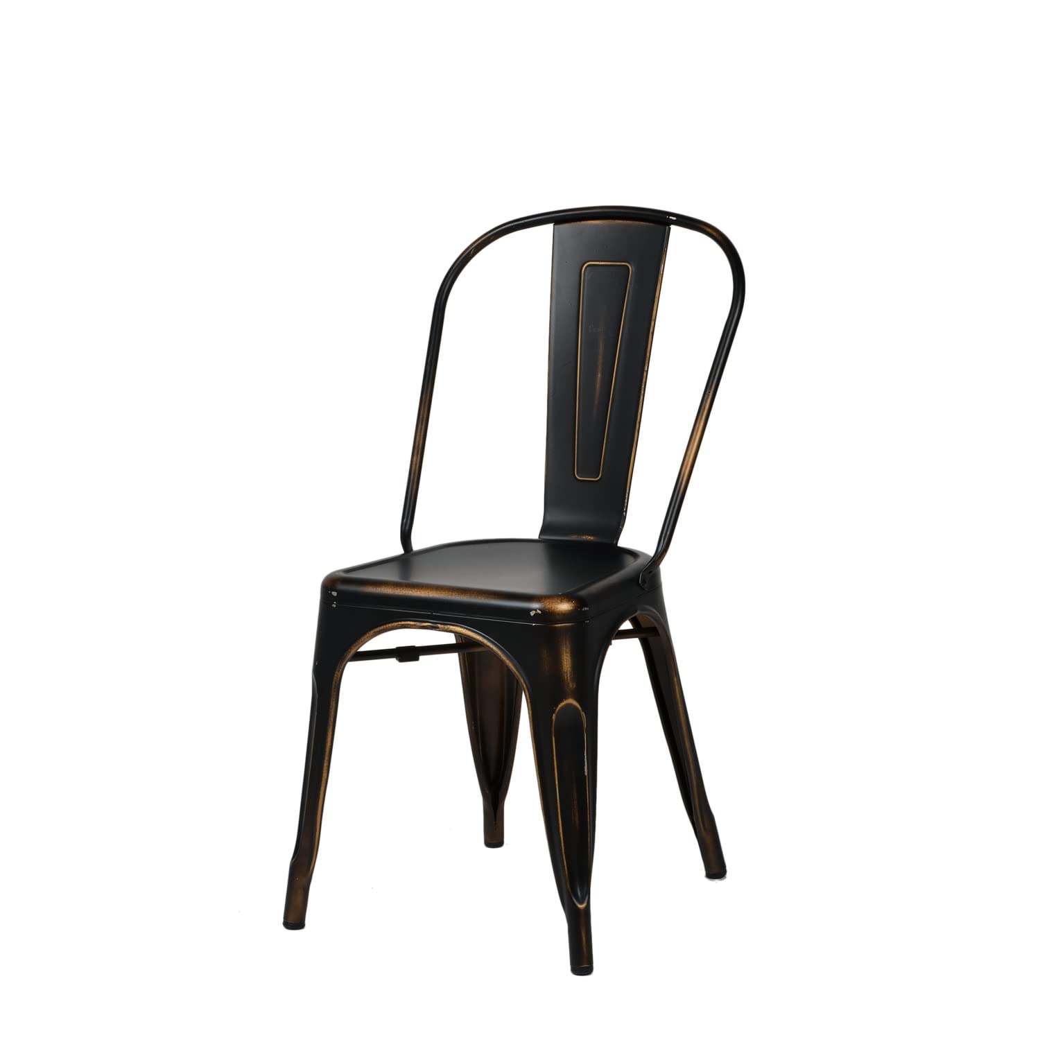 Oscar Metal Dining Chairs - Commercial Seating Products in Amber Finish - Perfect for Restaurants, Cafes, and Outdoor Dining Areas
