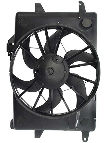 APDTY 731219 Left Side Radiator Cooling Fan Assembly Replacement for Car & Truck - Perfect for Overheating Prevention & Engine Cooling System Repair
