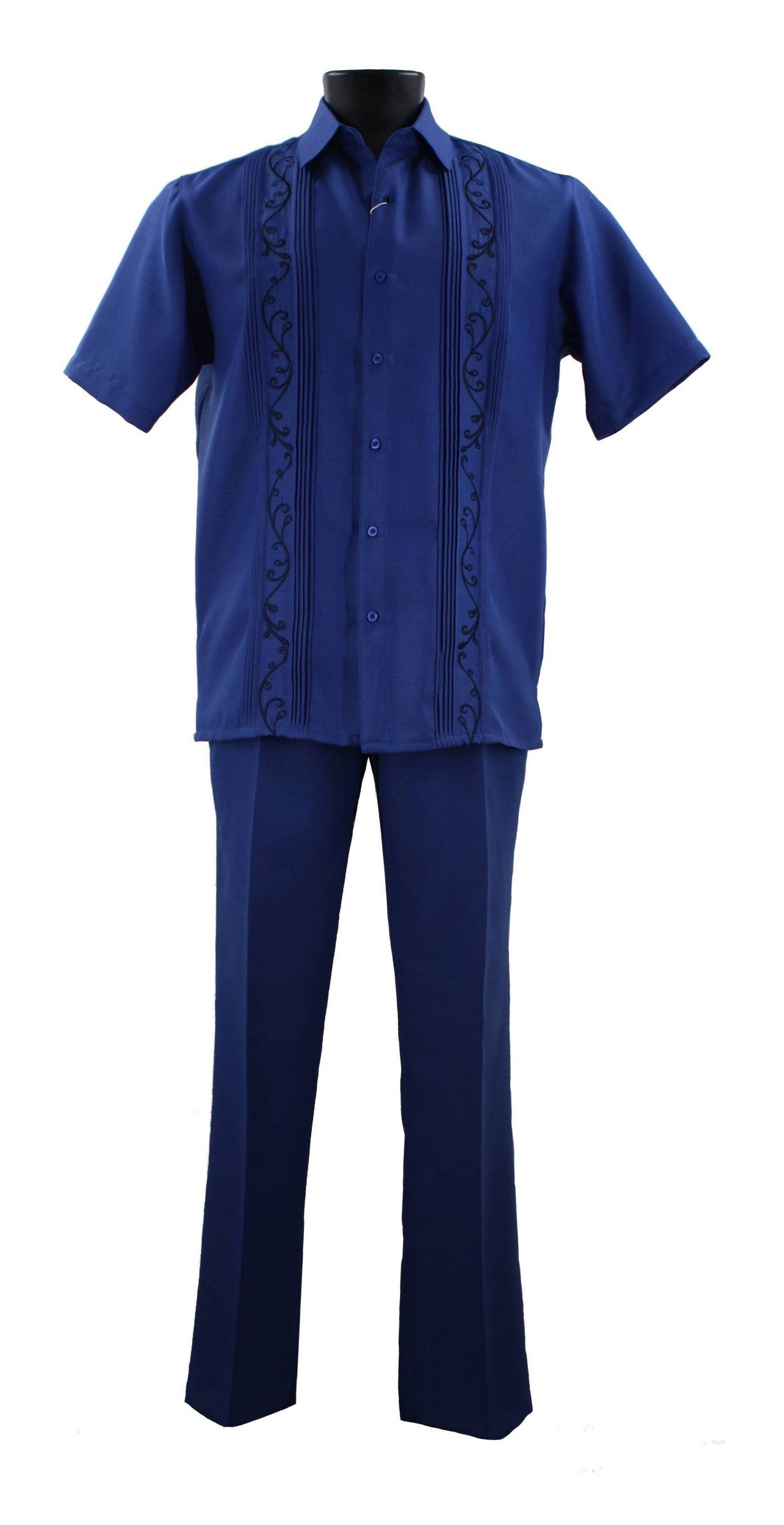 Bassiri Royal Blue 2-Piece Set A142 - Elegant Matching Outfit for Women | Perfect for Parties, Weddings & Special Occasions