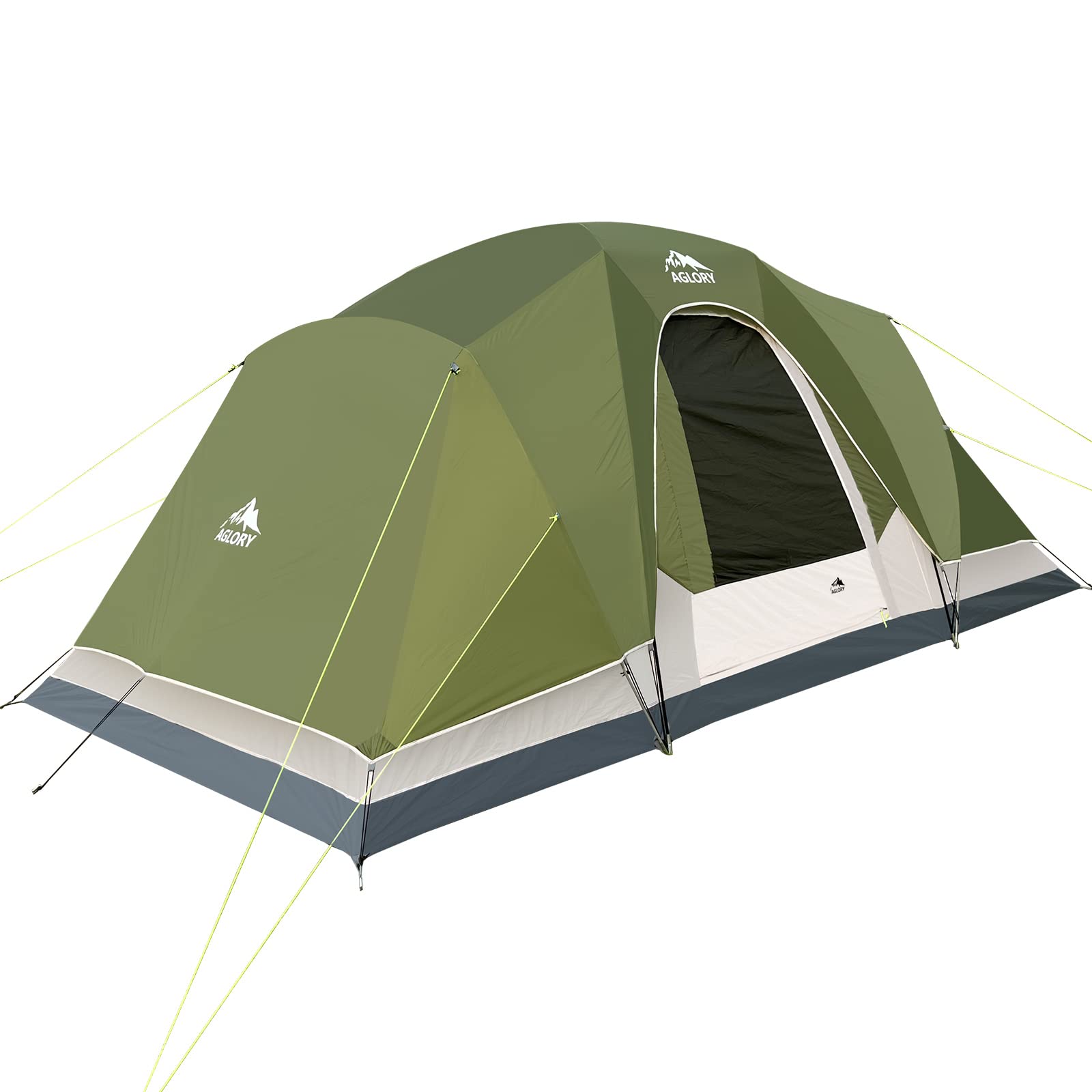 8 Person Camping Tent - 14’x8’x72’’ Waterproof Family Tent with Large Mesh Windows | Easy Setup for Outdoor Adventures, Backpacking & Travel | Perfect for Camping Trips, Hiking & Beach Getaways
