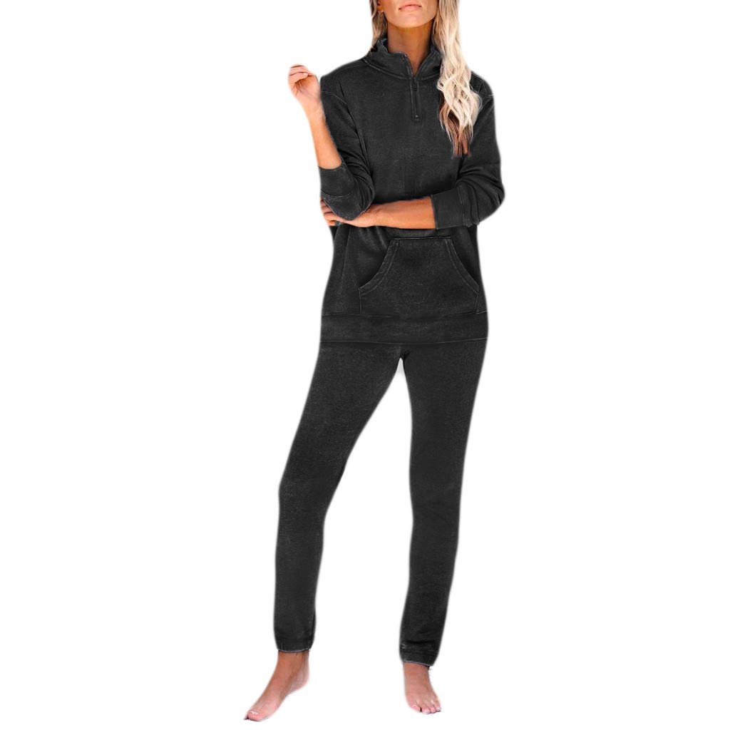 Women's Long Sleeve Pajama Set - Soft Star Print Sleepwear with Pockets - Cozy Nightwear & Lounge Outfit for Relaxing at Home or Sleepovers