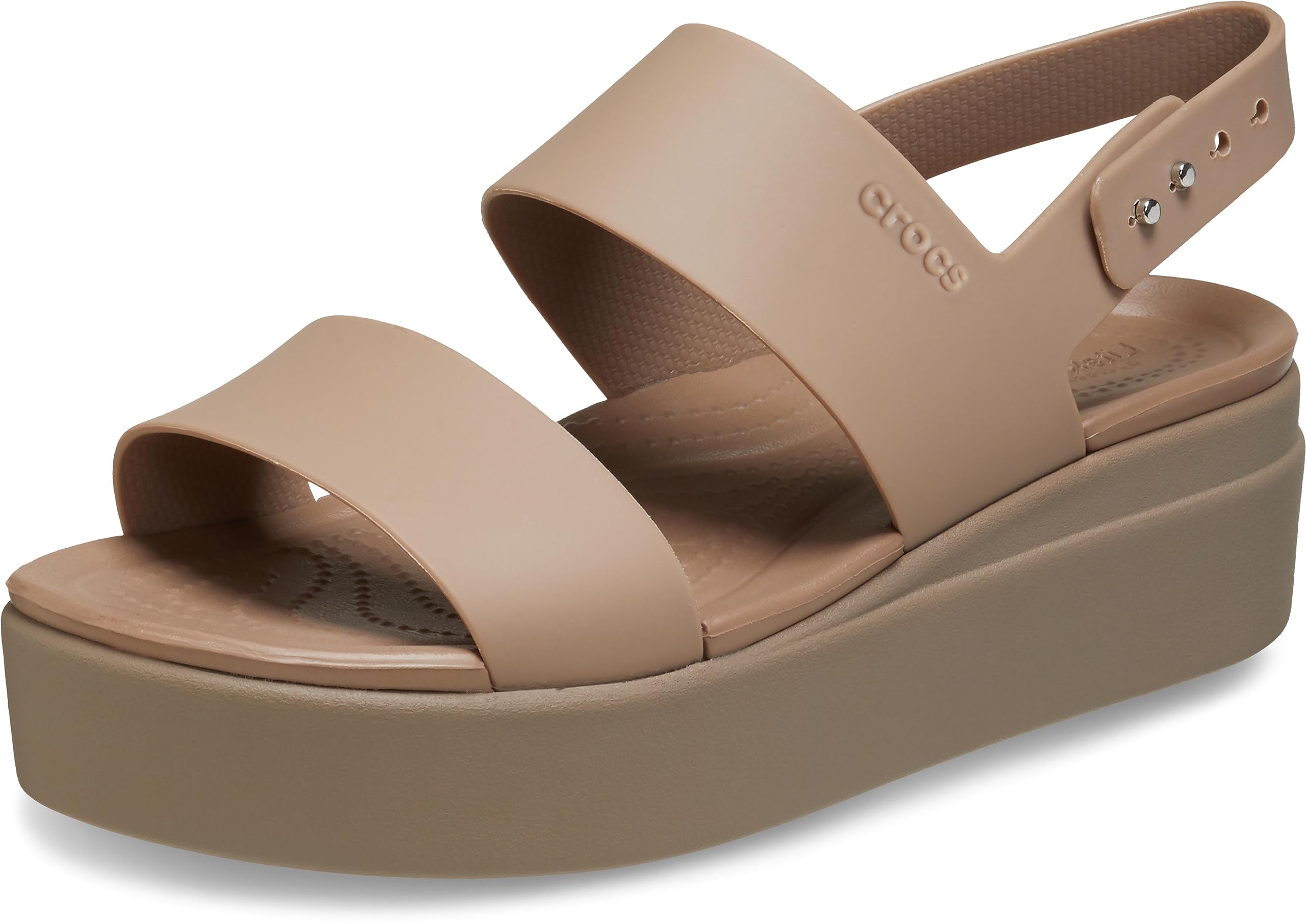 Crocs Women’s Brooklyn Low Wedge Platform Sandals - Comfortable Slip-On Summer Shoes for Walking, Beach & Casual Outings