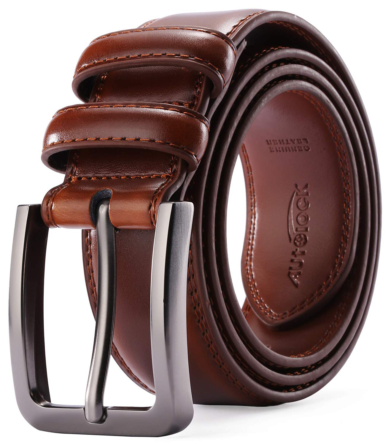 Men's Genuine Leather Dress Belt - 1 1/4