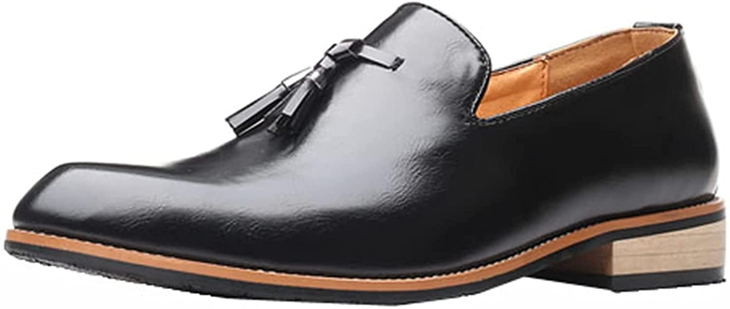 Samtiny Men's Pointed Toe Leather Dress Shoes - Comfortable Formal Shoes for Wedding, Party & Office - Classic Tassel Design for Business & Casual Wear - Perfect for Professional Events & Special Occasions