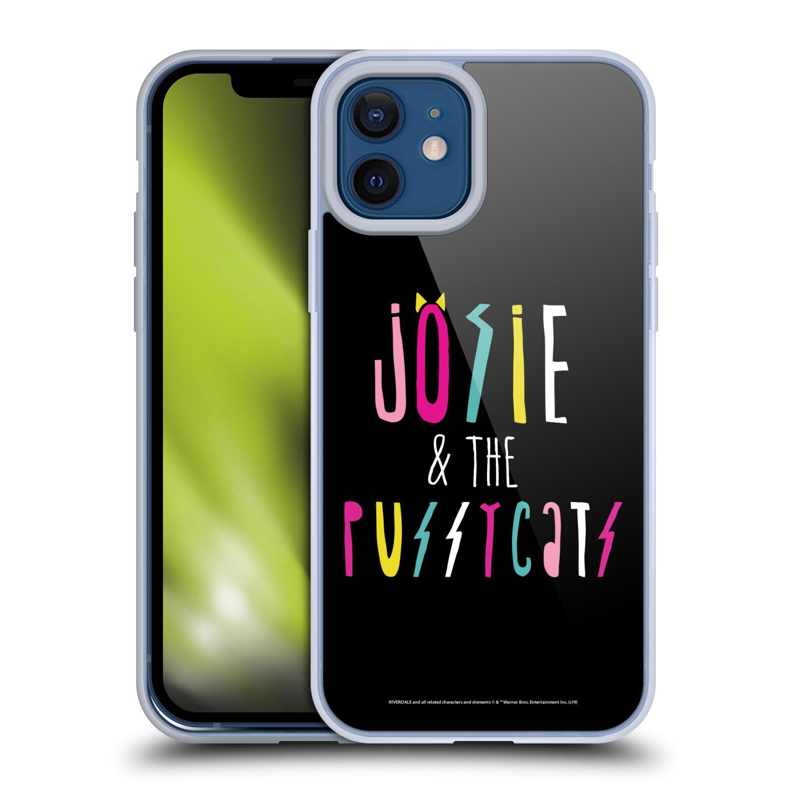 Officially Licensed Riverdale Josie & The Pussycats iPhone 12 Case - Soft Gel Protective Cover for iPhone 12/12 Pro - Trendy Graphic Art Design - Perfect for Fans, Daily Use & Gift Giving