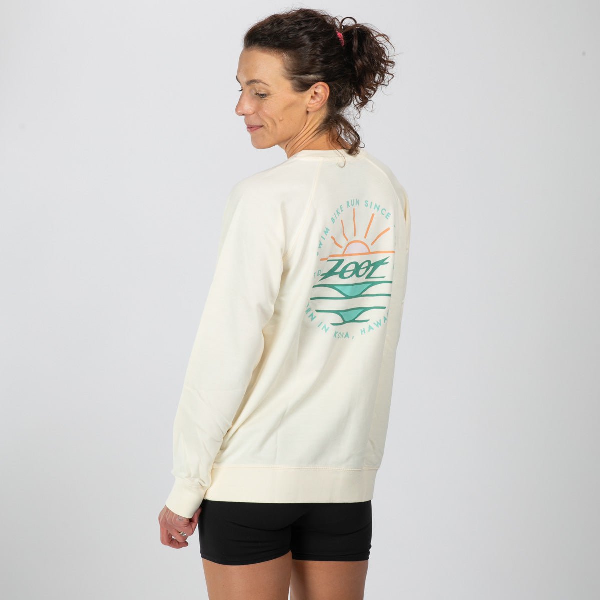 Unisex Sunset Terry Crewneck Sweatshirt - Soft & Comfortable Bone Color | Perfect for Casual Wear, Loungewear & Outdoor Activities