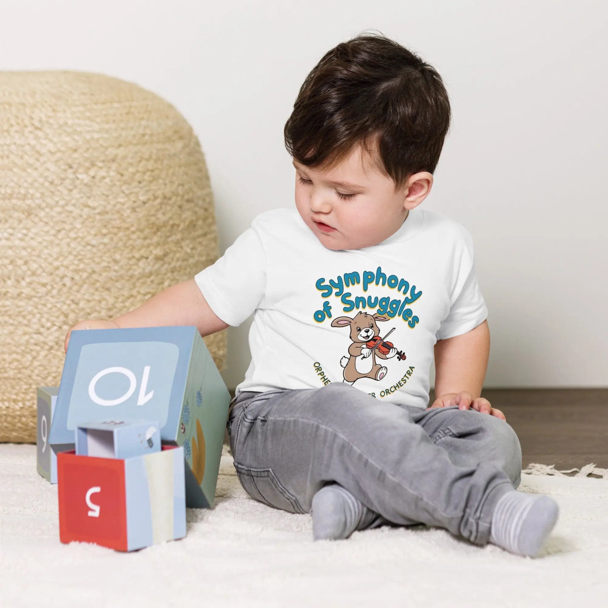 Soft & Cozy Symphony of Snuggles Toddler T-Shirt - Perfect for Playtime, Nap Time & Family Photos | Cute Baby Clothes