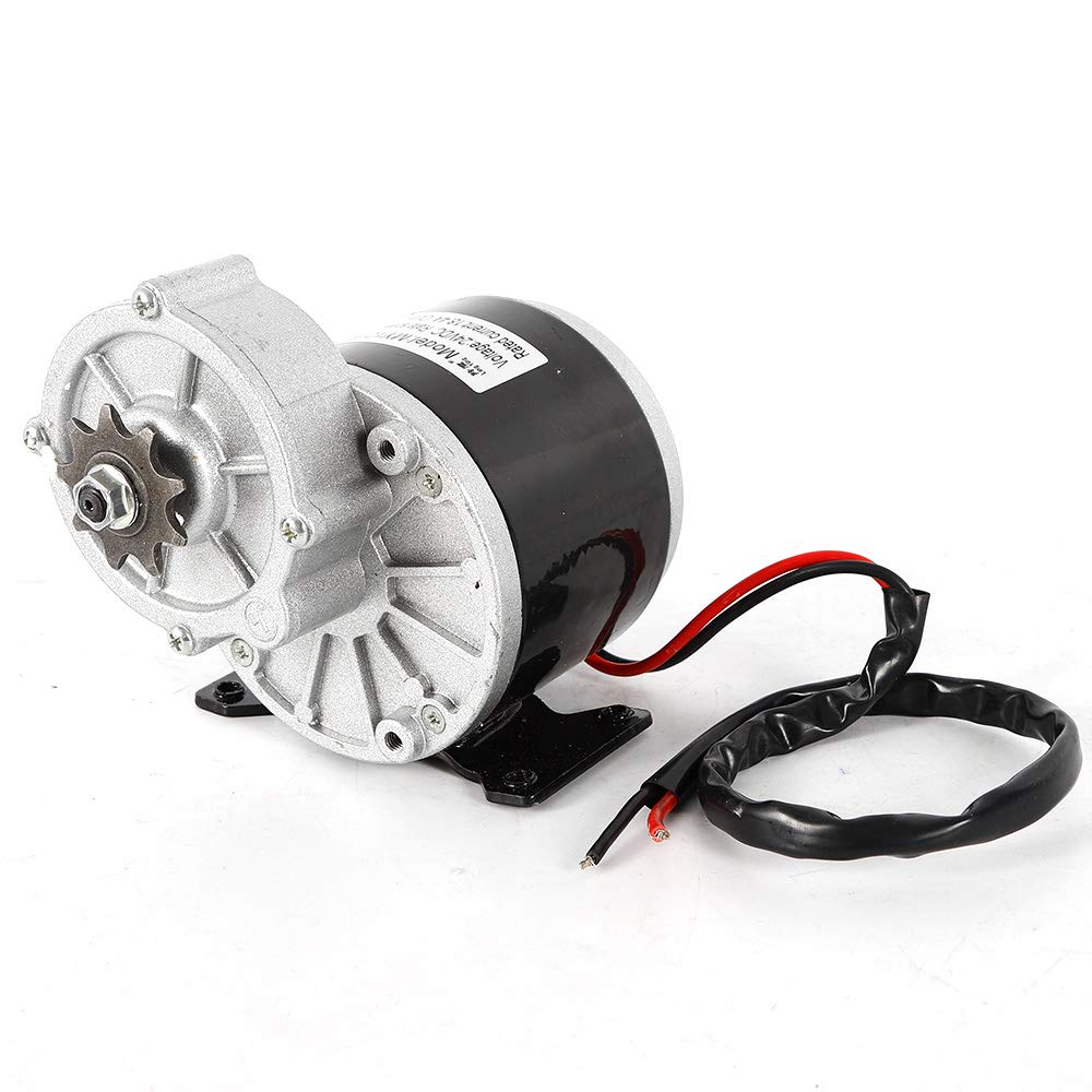 24V 350W DC Geared Motor for Electric Bikes, Scooters & Mopeds - High Torque Brushed Gear Reduction Motor for Small Electric Vehicles & Mini Bikes - Perfect for DIY E-Bike Conversions, Mobility Scooters & Light Electric Transportation