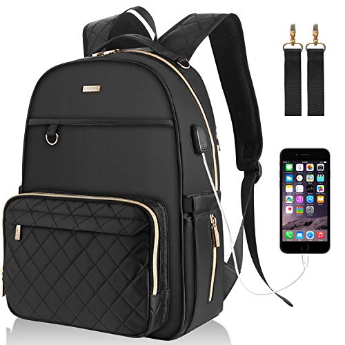 LANDICI Diaper Backpack for Moms & Dads - Large Waterproof Baby Bag with Changing Station & USB Charging Port - Multifunctional Travel Backpack for Boys & Girls - Perfect for Daycare, Travel & Family Outings