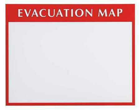 102849 Emergency Evacuation Map Holder - Fire Safety Signage for Offices, Schools & Public Buildings | Wall Mounted & Durable