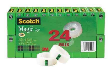 Premium Matte Acetate Office Tape - 24 Pack (810K24) for Document Sealing, Packaging & Crafting | Strong Adhesive for Home, Office & School Use