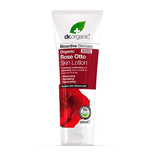 Organic Doctor Organic Rose Otto Skin Lotion - 6.8 fl.oz | Hydrating Facial Moisturizer for Dry & Sensitive Skin | Perfect for Daily Skincare Routine & Nighttime Use