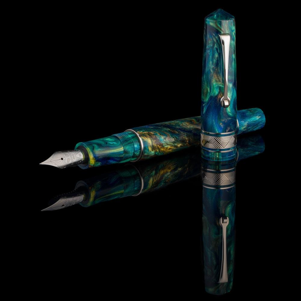 Leonardo × @micahfinds Revival Copper Patina Fountain Pen - Elegant Writing Instrument for Calligraphy, Journaling & Gift Giving