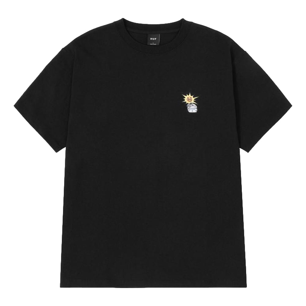HUF JP SIPPIN SUN Pocket Short Sleeve T-Shirt - Black | Streetwear Fashion for Men | Perfect for Casual Wear, Skateboarding & Urban Style
