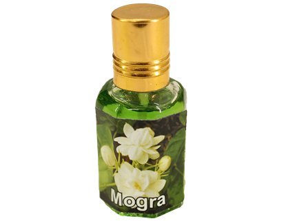 Pure Natural Mogra Flower Oil Attar - 3ml | Premium Jasmine Fragrance for Aromatherapy, Perfume Making & Relaxation | Parag Fragrances