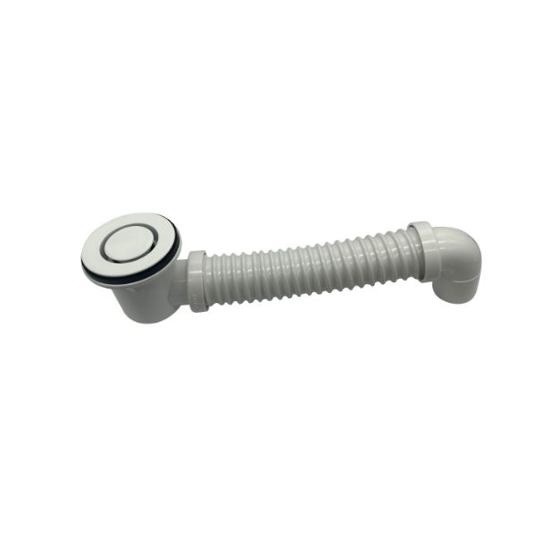 ART Australia Bath Bend Pop Down® and Connector in Gloss White - Perfect for Modern Bathroom Renovations & Plumbing Installations