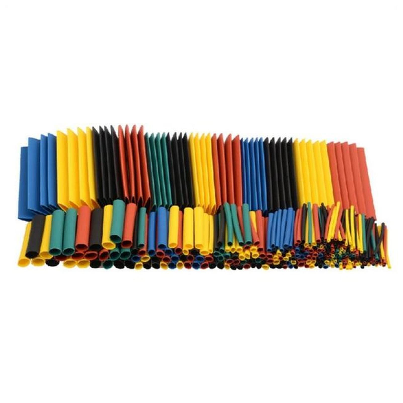 Qingmutech 328PCS Polyolefin Heat Shrink Tubing Kit - Insulated Shrinkable Tube Sleeve for Cable Winding & Wire Protection (3:1 Shrink Ratio, 328 Pieces) - Perfect for Electrical Repairs, DIY Projects & Automotive Wiring