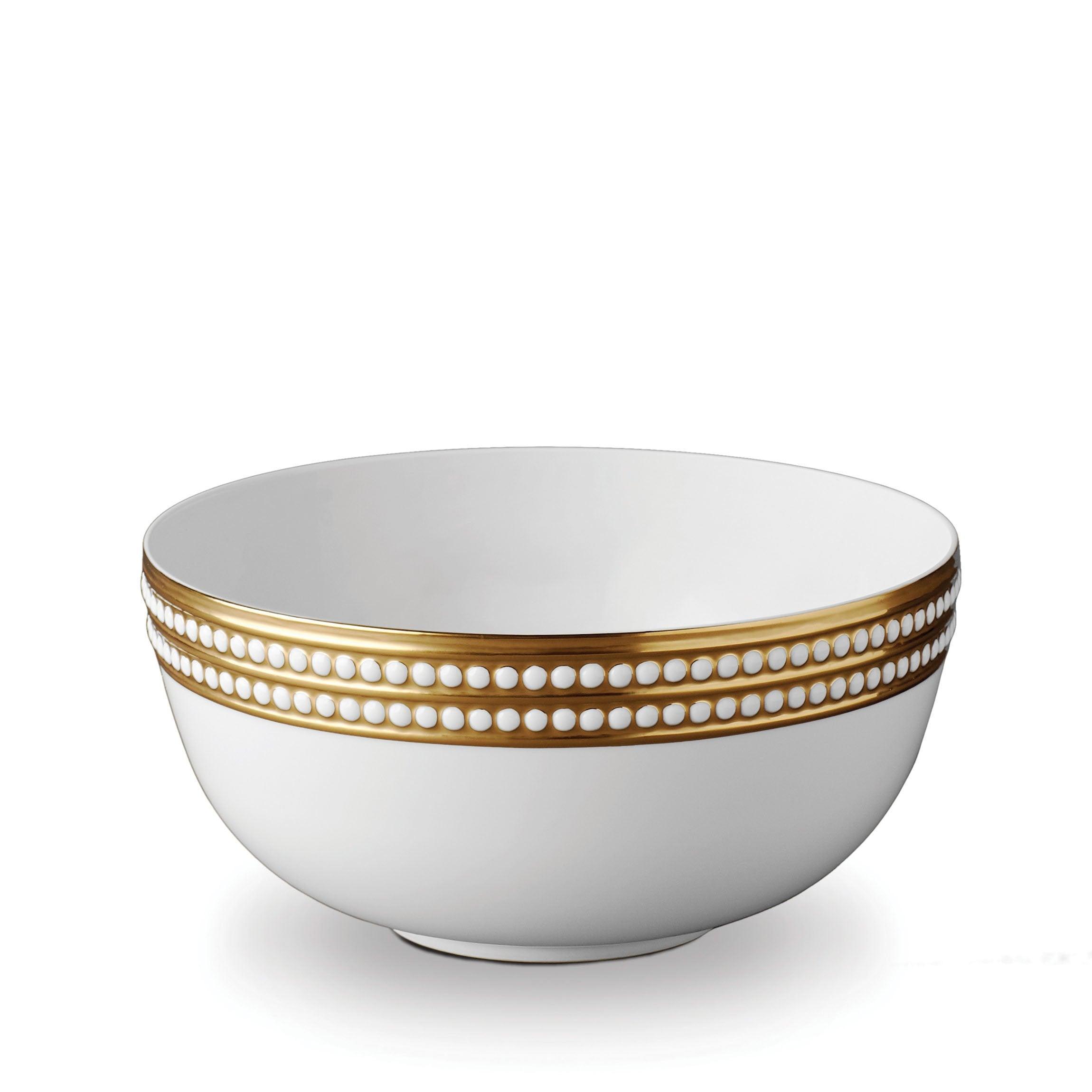 Perlée Serving Bowl - Elegant Ceramic Fruit & Salad Bowl for Dining & Entertaining - Perfect for Parties, Holidays & Everyday Use