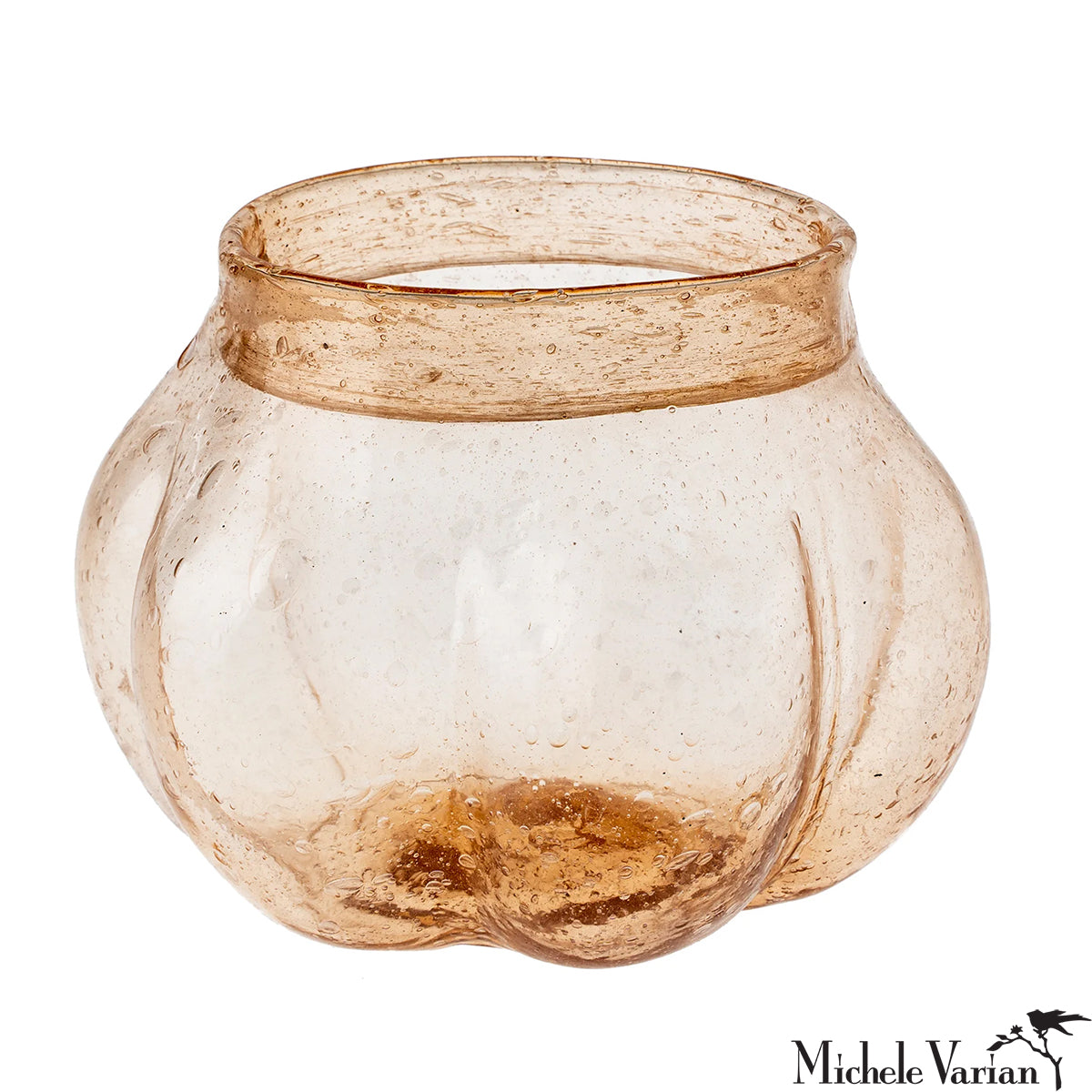 Eco-Friendly Recycled Glass Vase in Coral - Perfect for Home Decor, Wedding Centerpieces & Boho Chic Interiors