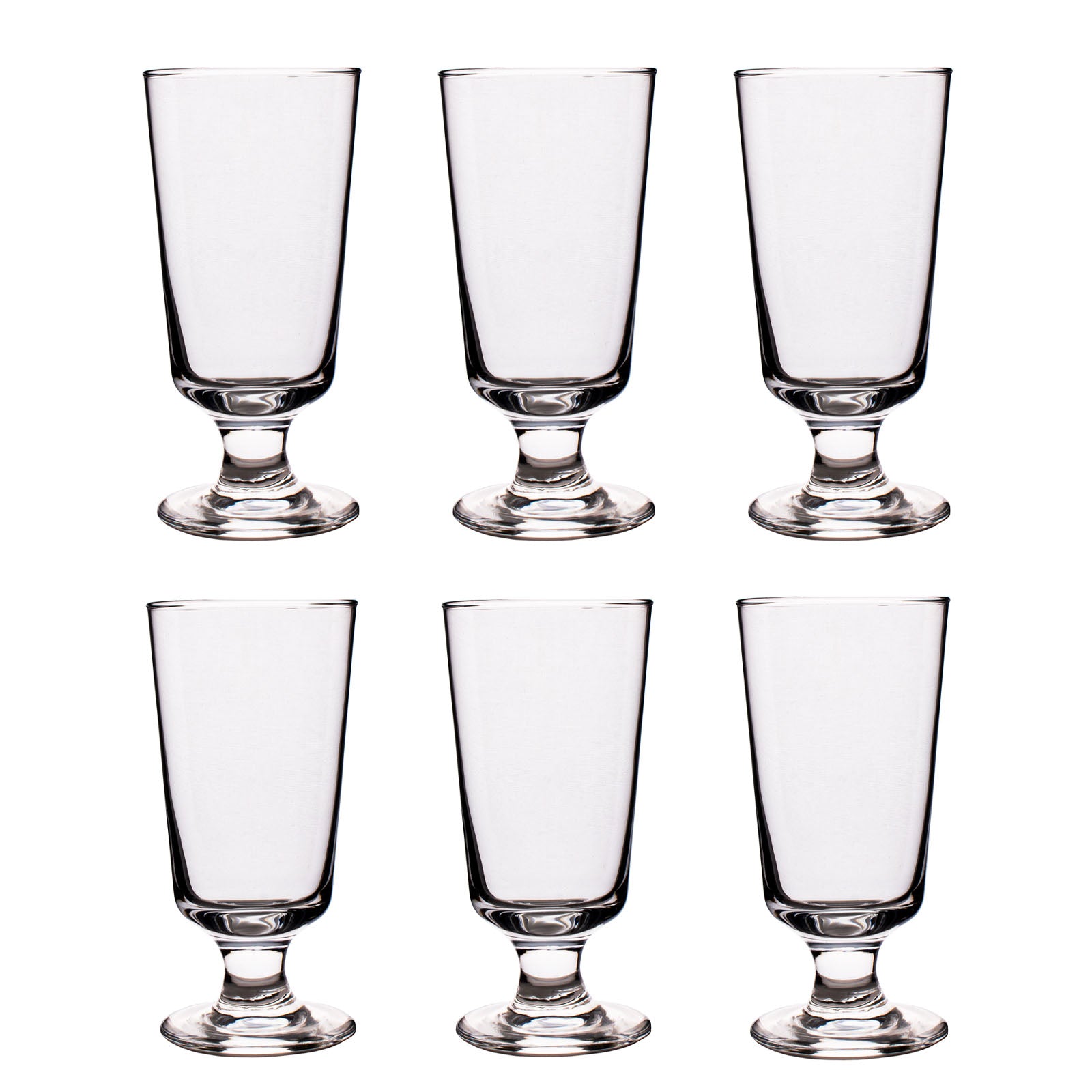 BarConic® 10 oz Footed Highball Glass Set - Elegant Drinking Glasses for Cocktails, Iced Tea & Beverages - Perfect for Home Bars, Parties & Entertaining