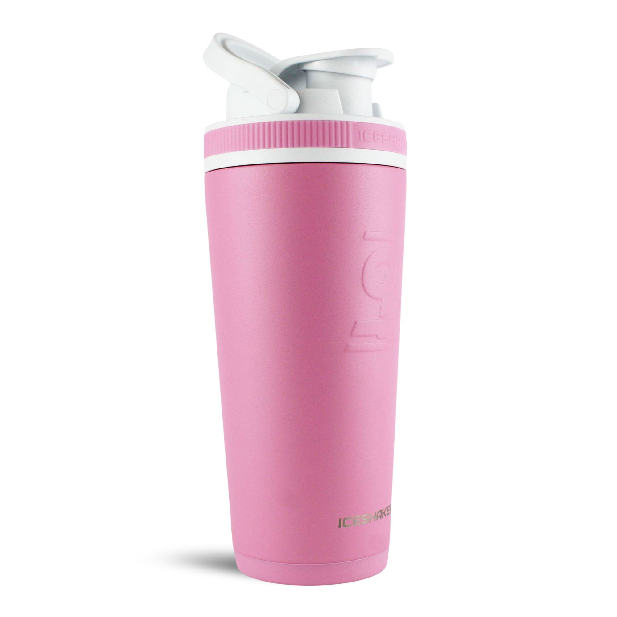 26oz Insulated Stainless Steel Ice Shaker Bottle - Pink Leakproof Protein Shaker Cup for Gym, Workouts & On-the-Go Hydration