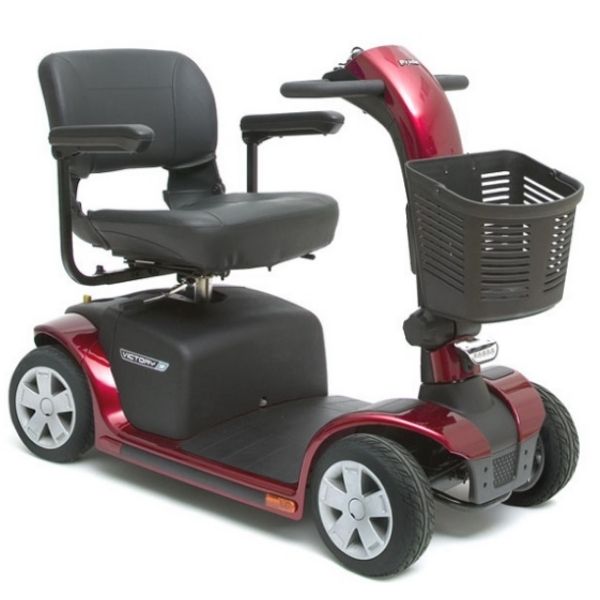 Pride Victory 9 4-Wheel Mobility Scooter SC709 - Lightweight Electric Scooter for Adults & Seniors - Indoor/Outdoor Use for Shopping, Travel & Daily Mobility