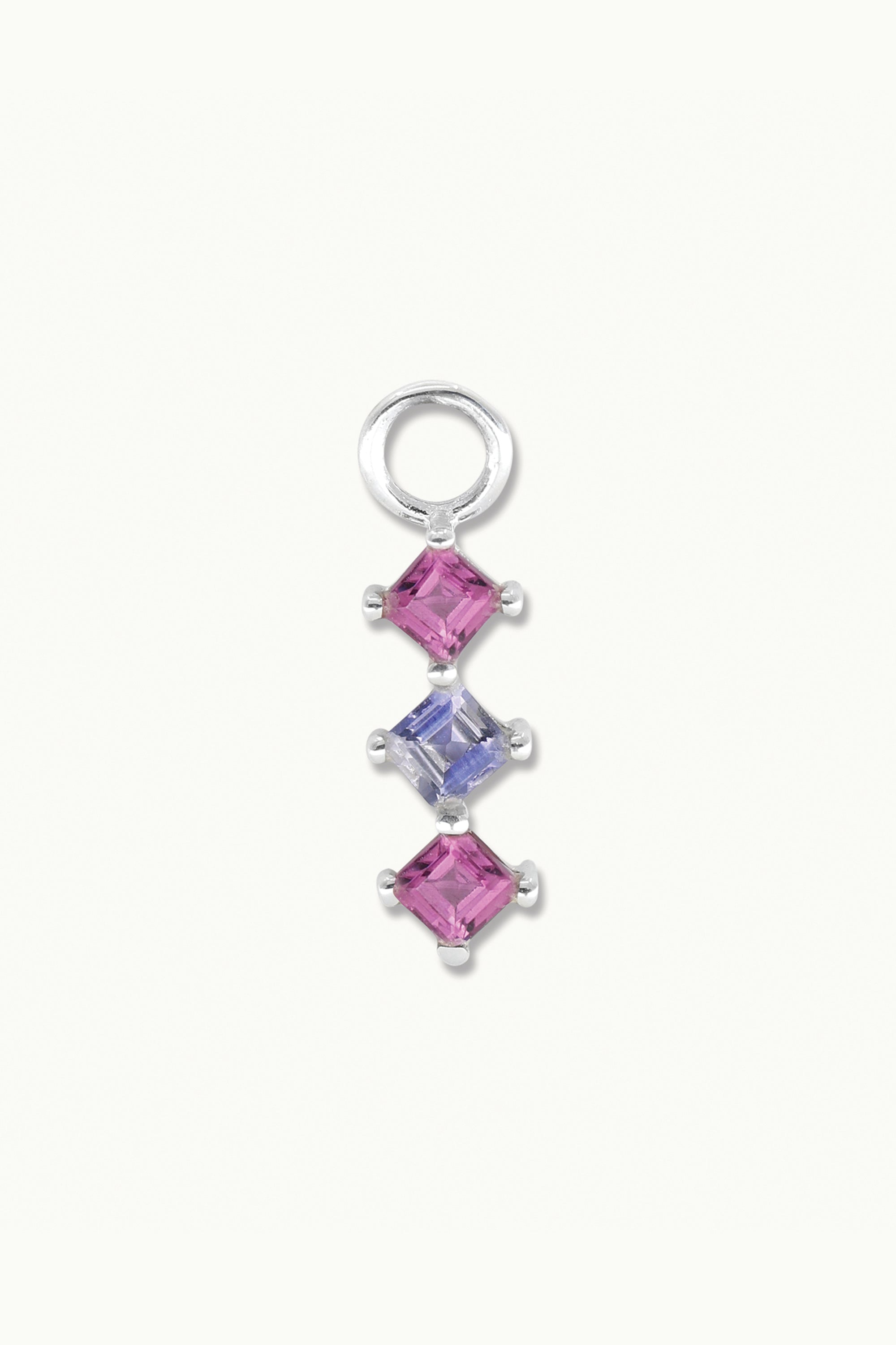 Trio Mixed Silver Charm Bracelet - Elegant Sterling Silver Charms for Women - Perfect for Gifts, Layering & Everyday Wear