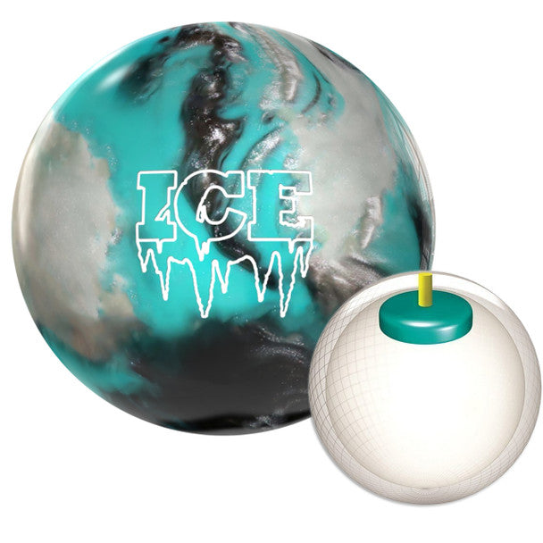 Storm Ice Storm Bowling Ball - Teal, Silver & Graphite High Performance Reactive Resin | Perfect for League Play & Competitive Tournaments