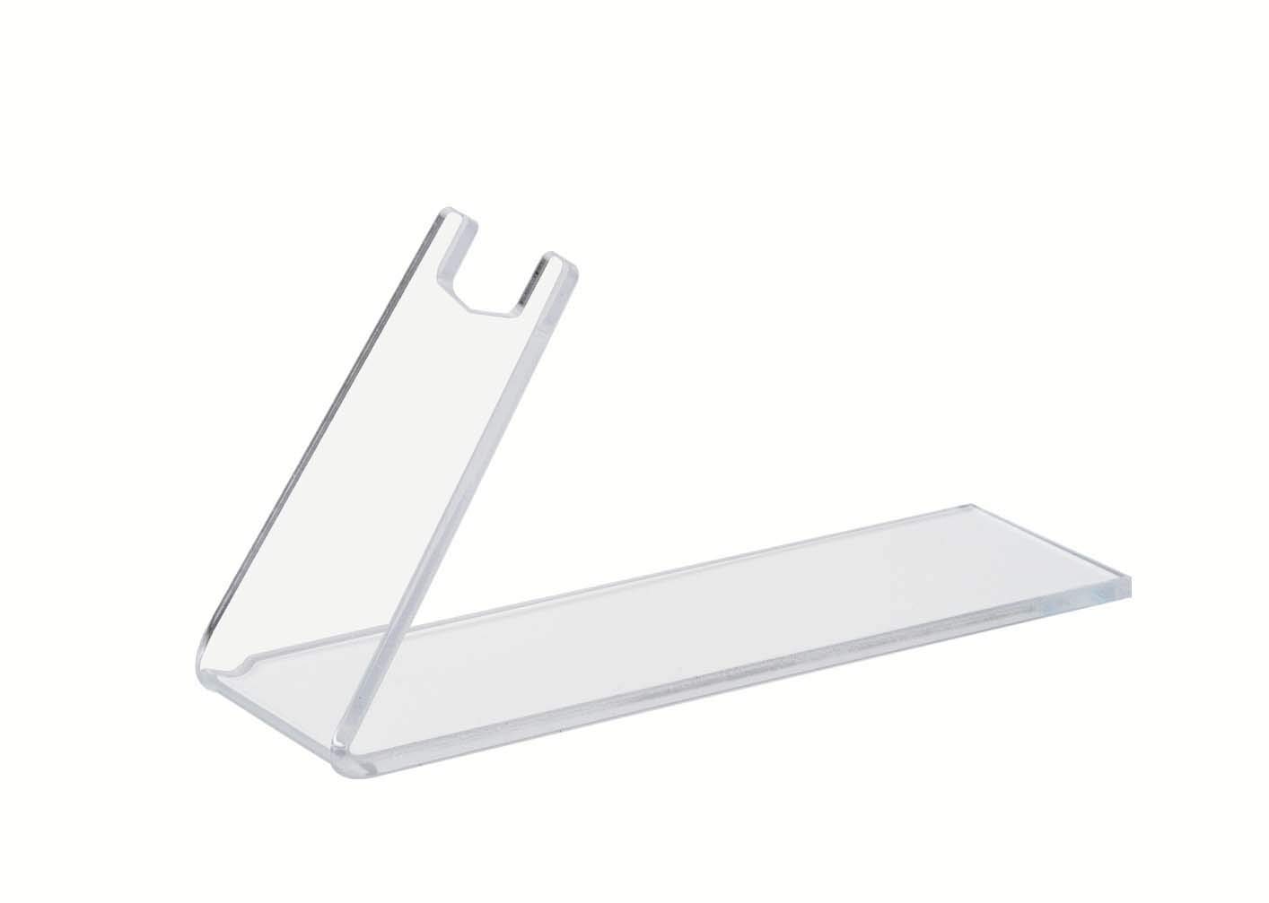 100-Pack Clear Acrylic Plexiglass Pistol Display Stands - Gun Holder for Showcase, Retail Store, Gun Shop & Collector's Display Case Accessories