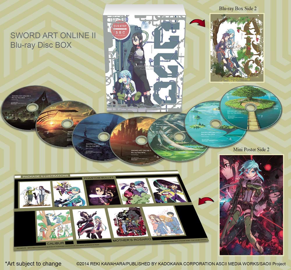 Sword Art Online II Complete Box Set - Blu-ray Edition | Anime Series Collection | Perfect for Fans & Collectors | Great for Binge-Watching & Gift Giving