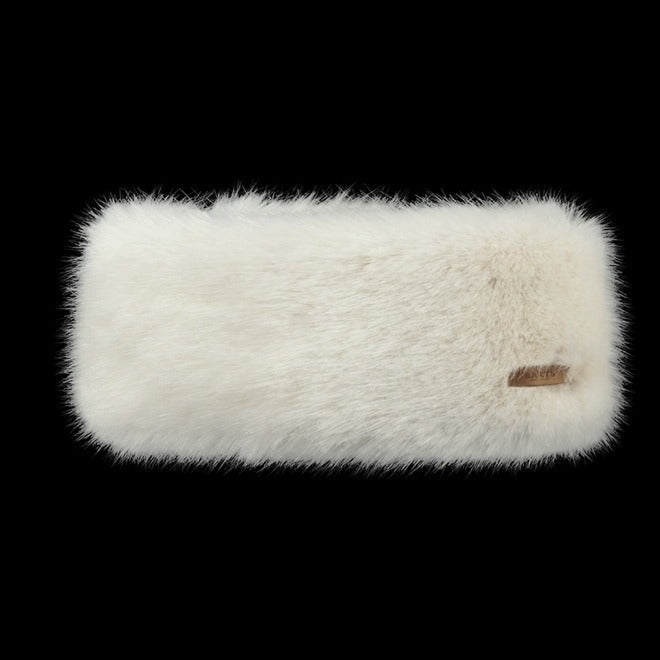 Barts Fur Headband for Women - Soft & Warm White Winter Headband - Perfect for Cold Weather, Outdoor Activities & Fashion Accessories