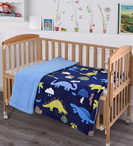Ultra Soft Baby Blanket with Plush Sherpa Backing - 40