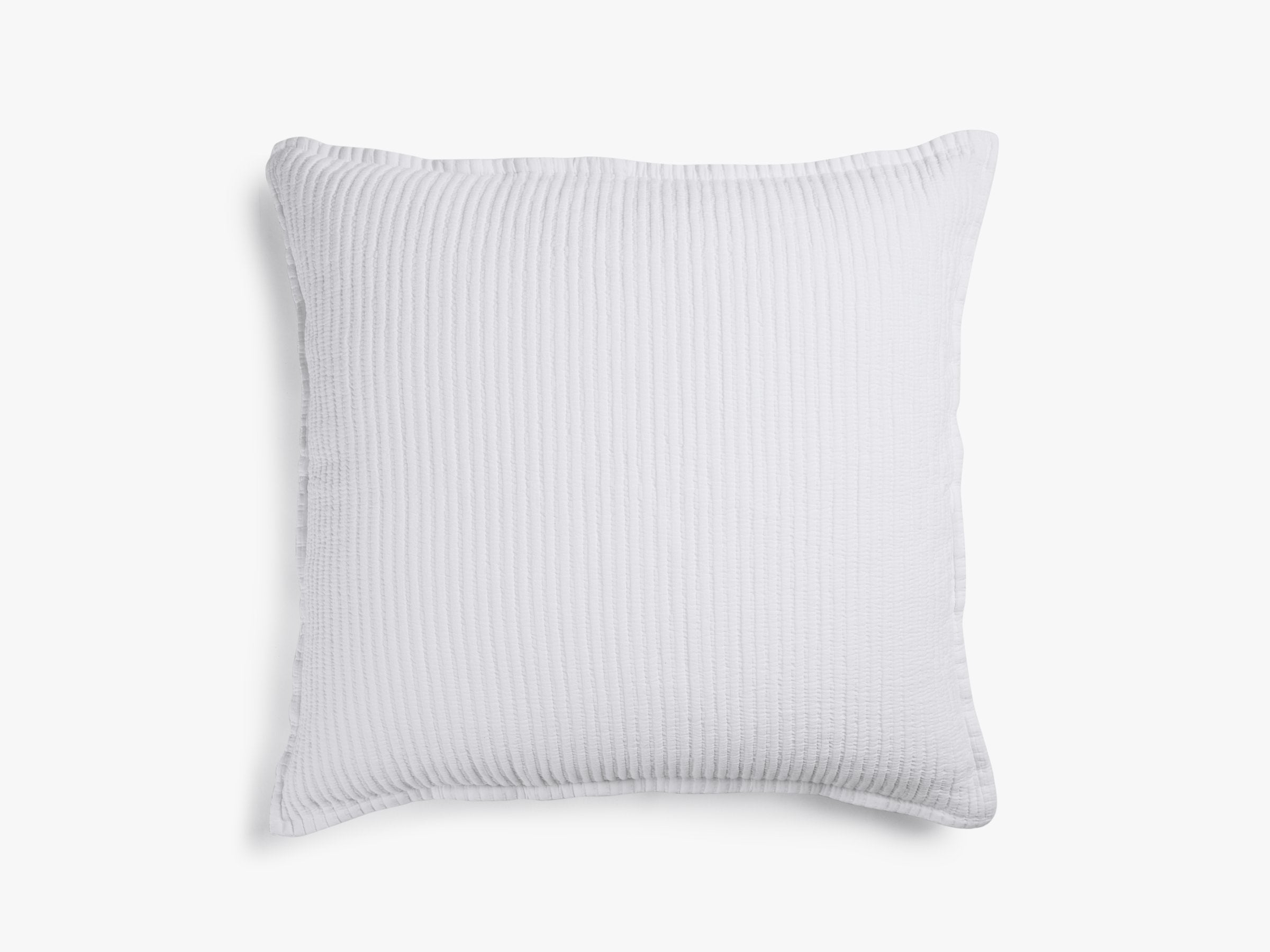 Luxury Matelasse Euro Sham Pillow Cover - White Queen Size Bedding for Elegant Home Decor - Perfect for Master Bedroom, Guest Room & Hotel Styling