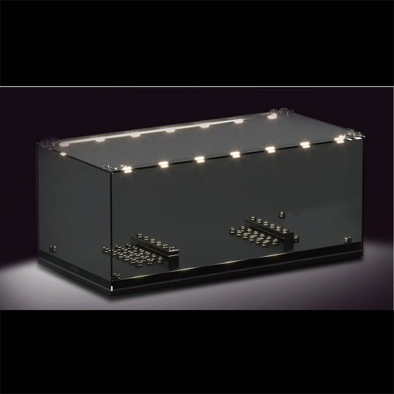 MOULD KING 27000 Mini Car Display Case with LED Lights - Showcase Your Collectible Cars in Style | Perfect for Home, Office & Gift Giving