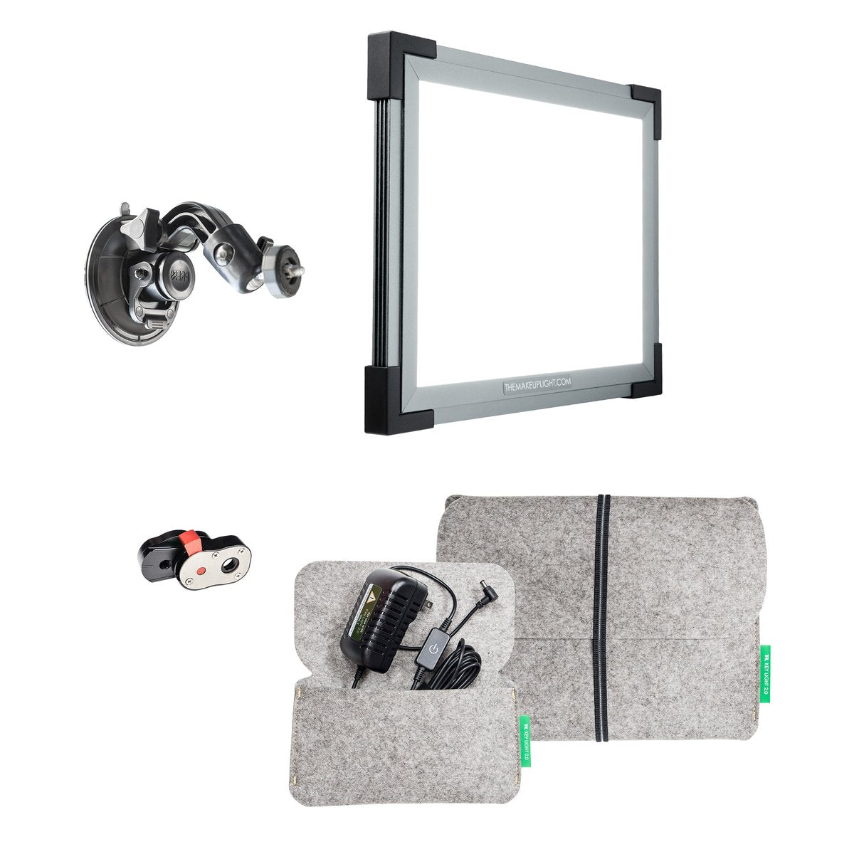 Key Light 2.0 Makeup Lighting Kit with Suction Mount - Perfect for Beauty Vlogging, Live Streaming & Home Studio Setup