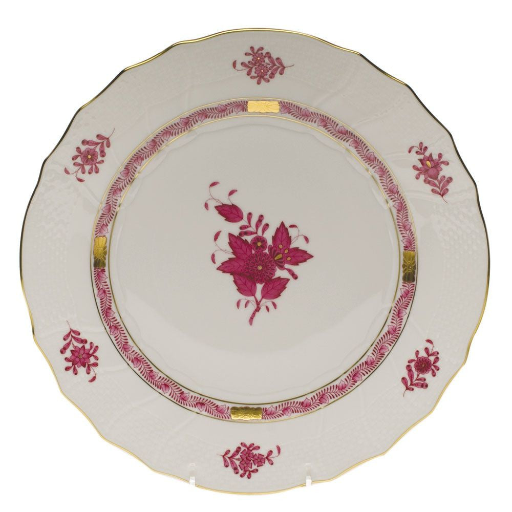 Premium Chinese Bouquet Raspberry Dinner Plate Set - Elegant Floral Design for Dining, Parties & Home Decor
