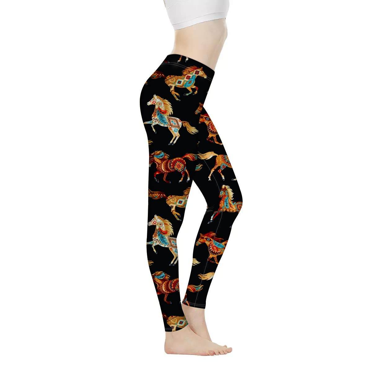 Xhuibop High Waisted Yoga Pants for Women - Tummy Control Workout Leggings, Stretchy Gym Tights with Butt Lifting Design - Perfect for Yoga, Running & Lounge Wear